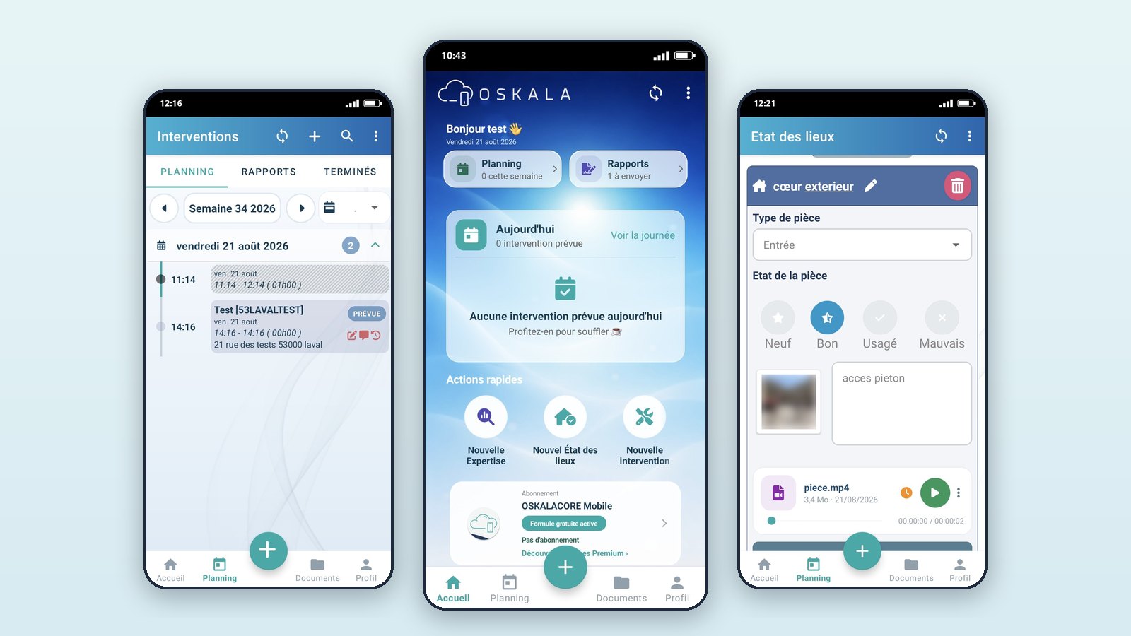 Oskala - Mobile app for field technicians