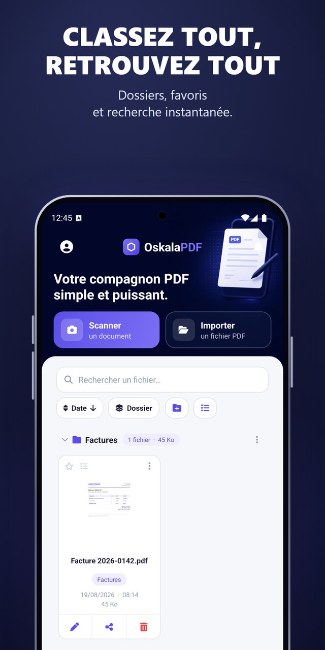 OskalaPDF - Classez tout, retrouvez tout