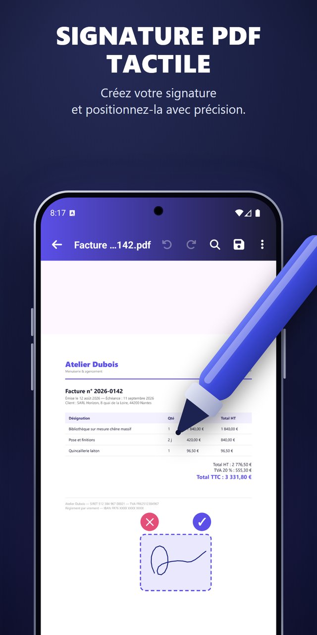 OskalaPDF - Signature PDF tactile